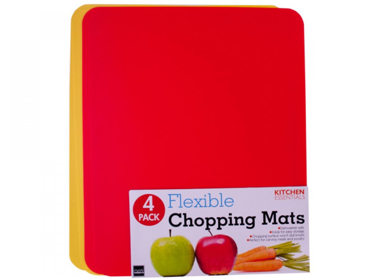 6-Pack Flexible Cutting Mats for Kitchen - Non-Slip, BPA-Free Chopping Boards for Fruits, Vegetables & Meat - Perfect for Meal Prep, Cooking & Food Presentation (Kitchen & Dining Essentials)