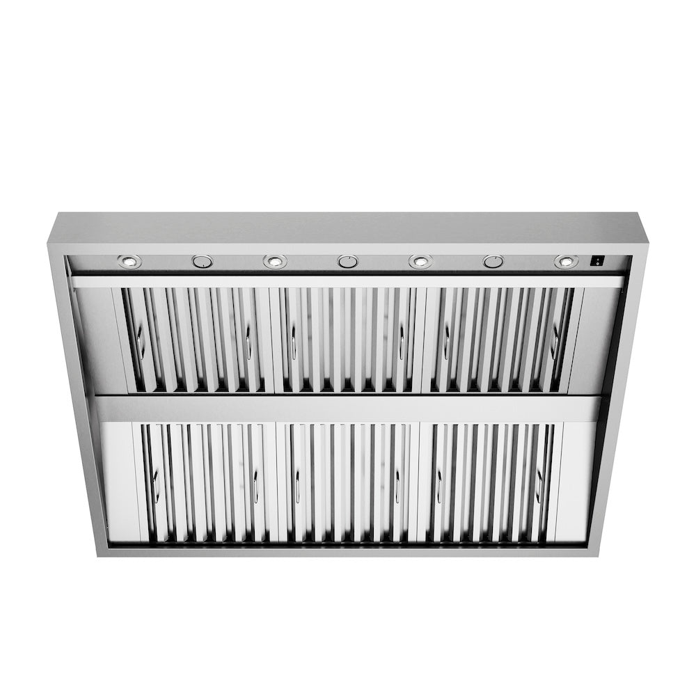 ZLINE 48 Inch Under Cabinet Outdoor Grill Hood (GOU1 48) - Stainless Steel Range Hood for Outdoor Kitchen, BBQ, and Patio Cooking