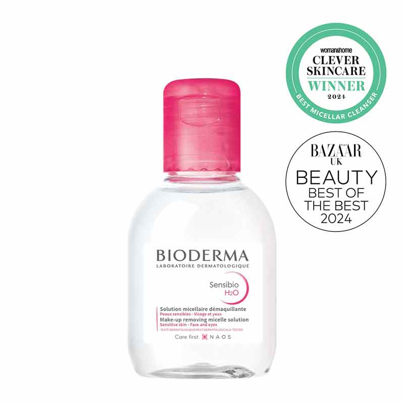 Bioderma Sensibio H2O Micellar Water Makeup Remover & Cleanser for Sensitive Skin - Gentle Face Cleansing Solution for Daily Use, Travel & Post-Workout Refresh