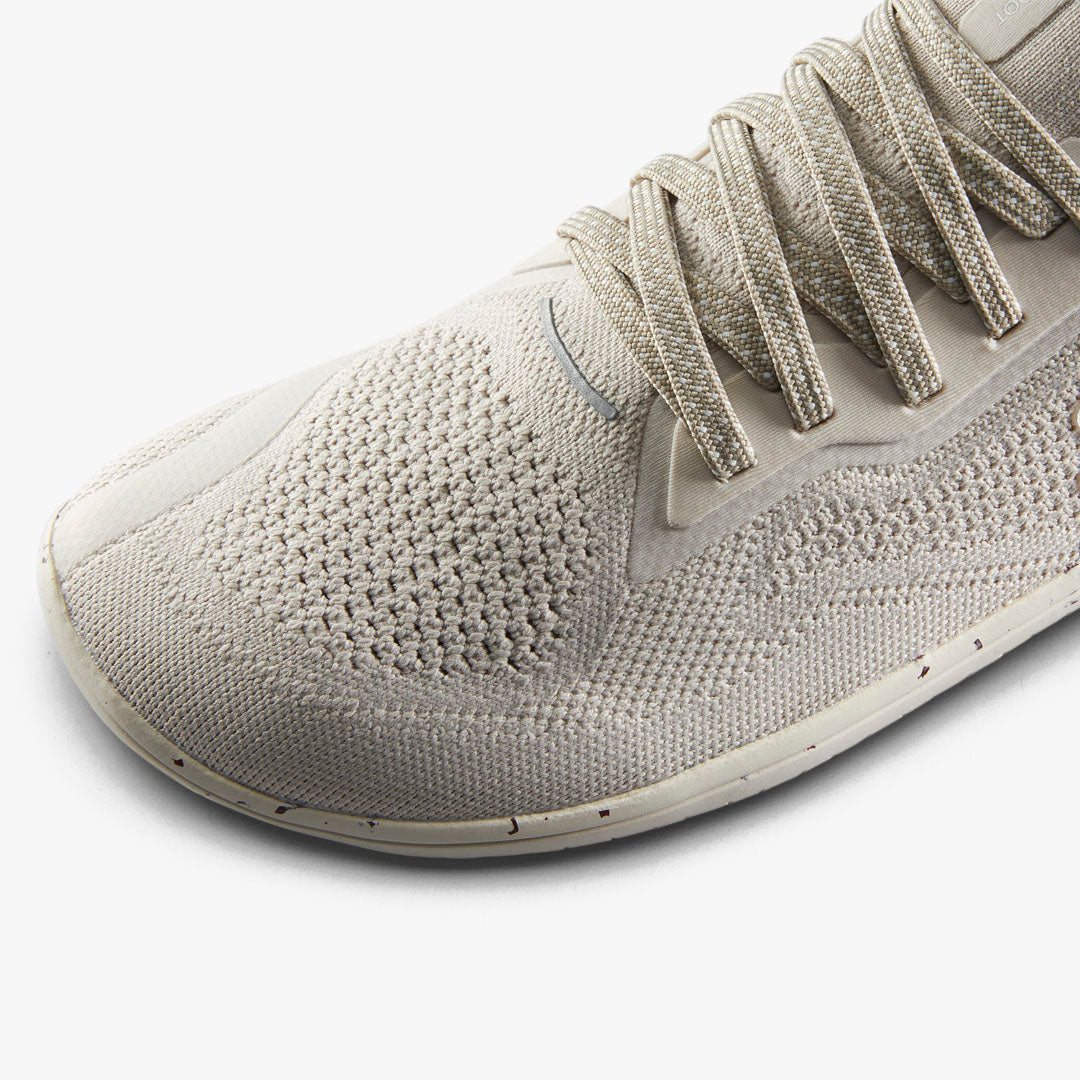 Vivobarefoot Women's Primus Lite Knit Barefoot Shoes - Silver Birch | Minimalist Running & Walking Shoes for Natural Movement
