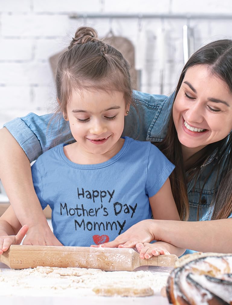 Happy Mother's Day Mommy T-Shirt - Cute Toddler & Youth Kids Shirt Gift for Mom - Perfect for Mother's Day Celebrations & Family Photos