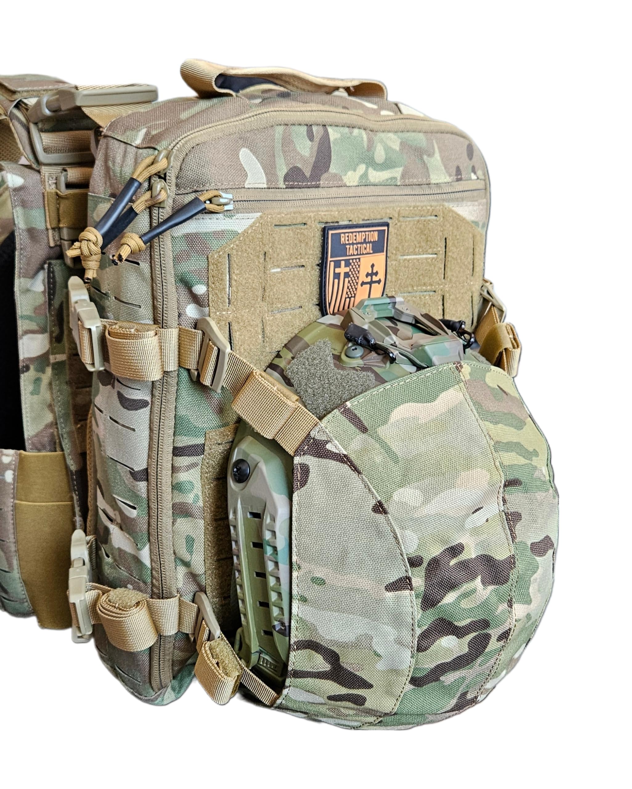 Tactical Airsoft Helmet & Military Gear Backpack - Durable Combat Equipment for Airsoft Games, Outdoor Adventures & Survival Training