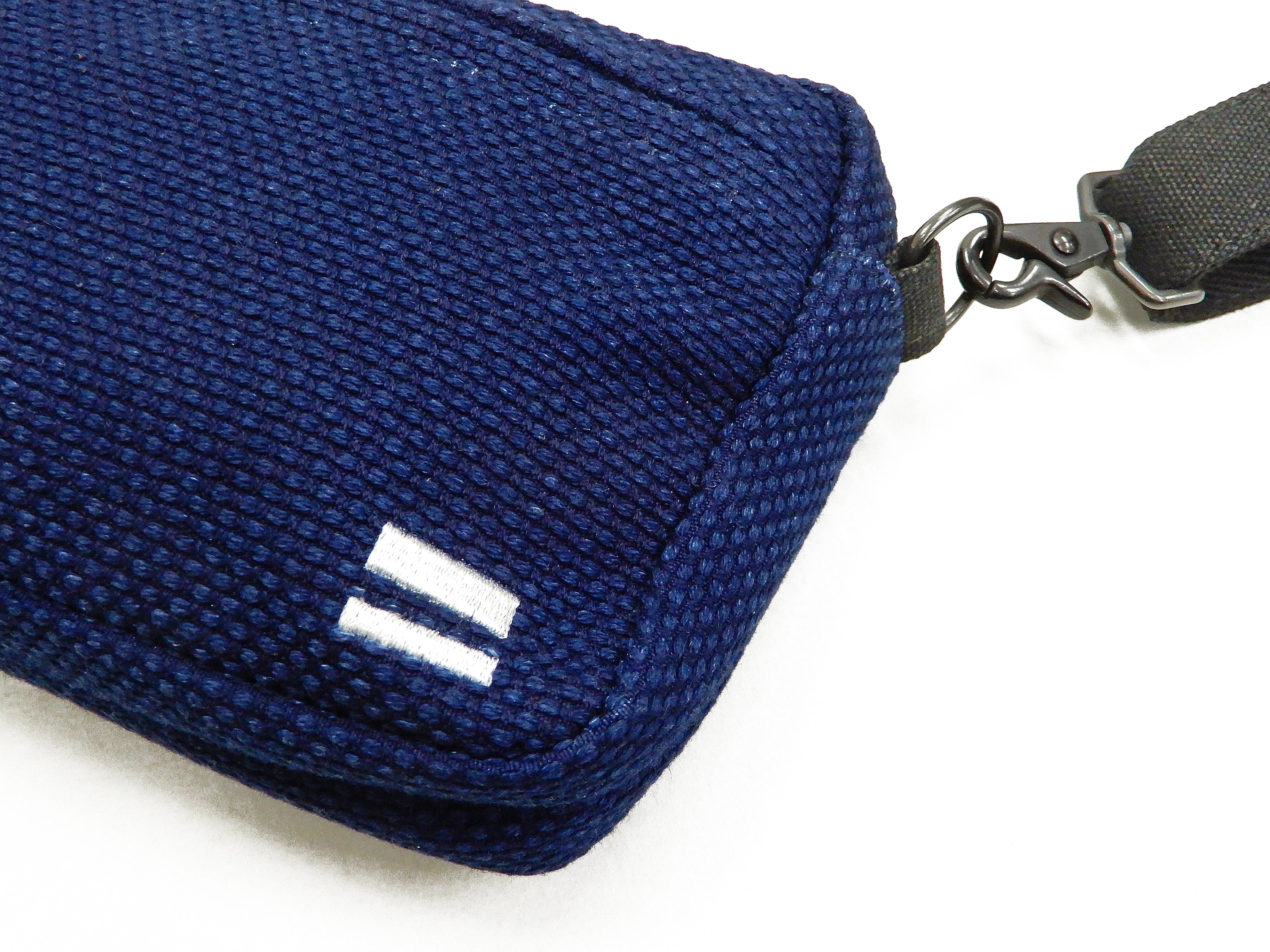 **Momotaro Jeans Indigo Sashiko Small Shoulder Bag for Men - Japanese Mini Crossbody Bag MZBG0017 - Perfect for Casual Outfits & Travel Accessories**