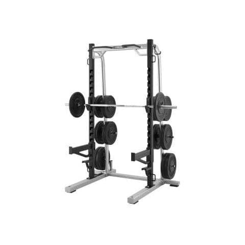 Precor Discovery Series Half Rack (DBR0611) - Heavy Duty Home Gym Equipment for Strength Training, Weight Lifting & Fitness - Perfect for Home Workouts & Garage Gyms