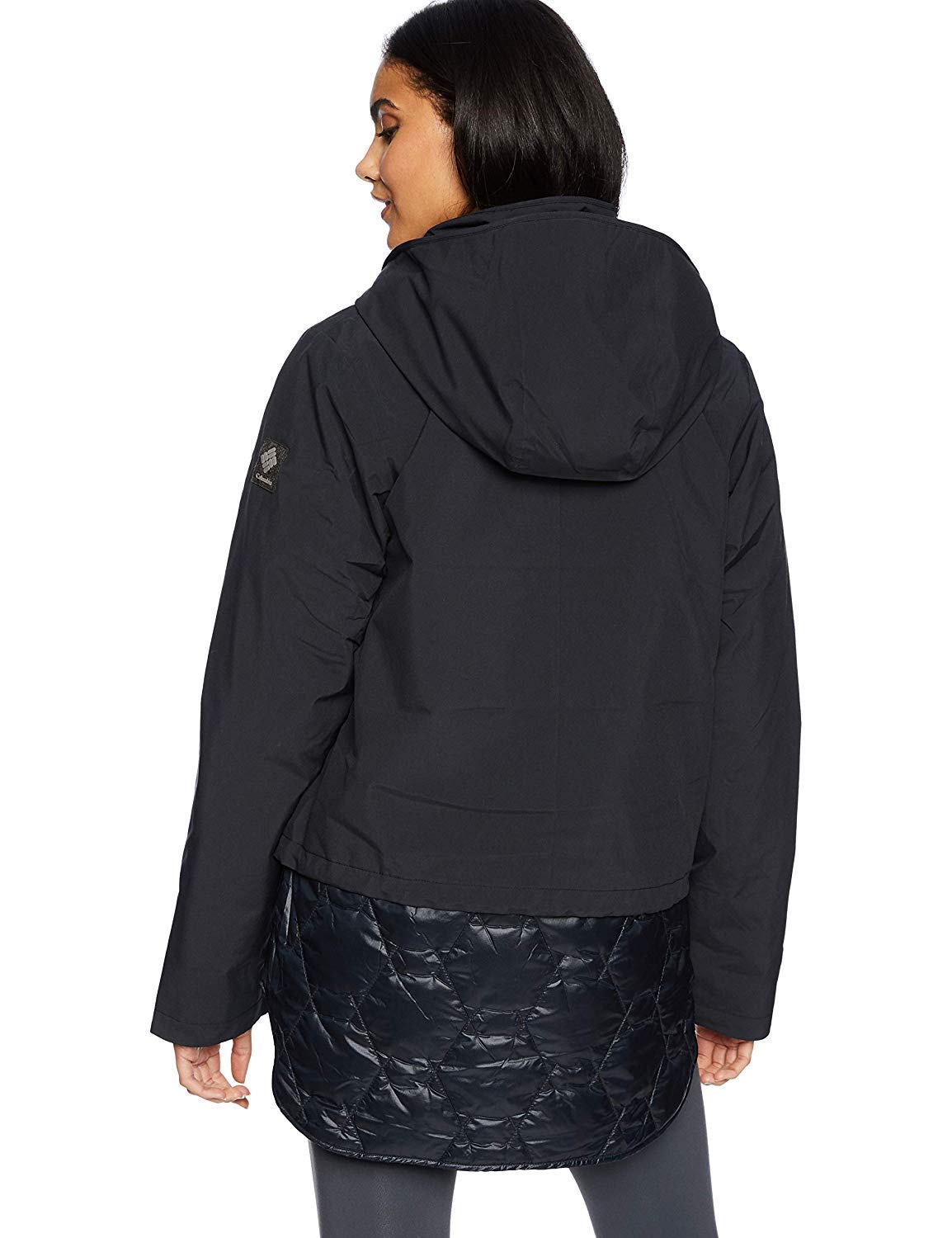 Columbia Women's Out and Back Interchange Jacket - Waterproof, Lightweight & Versatile 3-in-1 Winter Coat (Black, Medium) for Hiking, Skiing & Outdoor Adventures