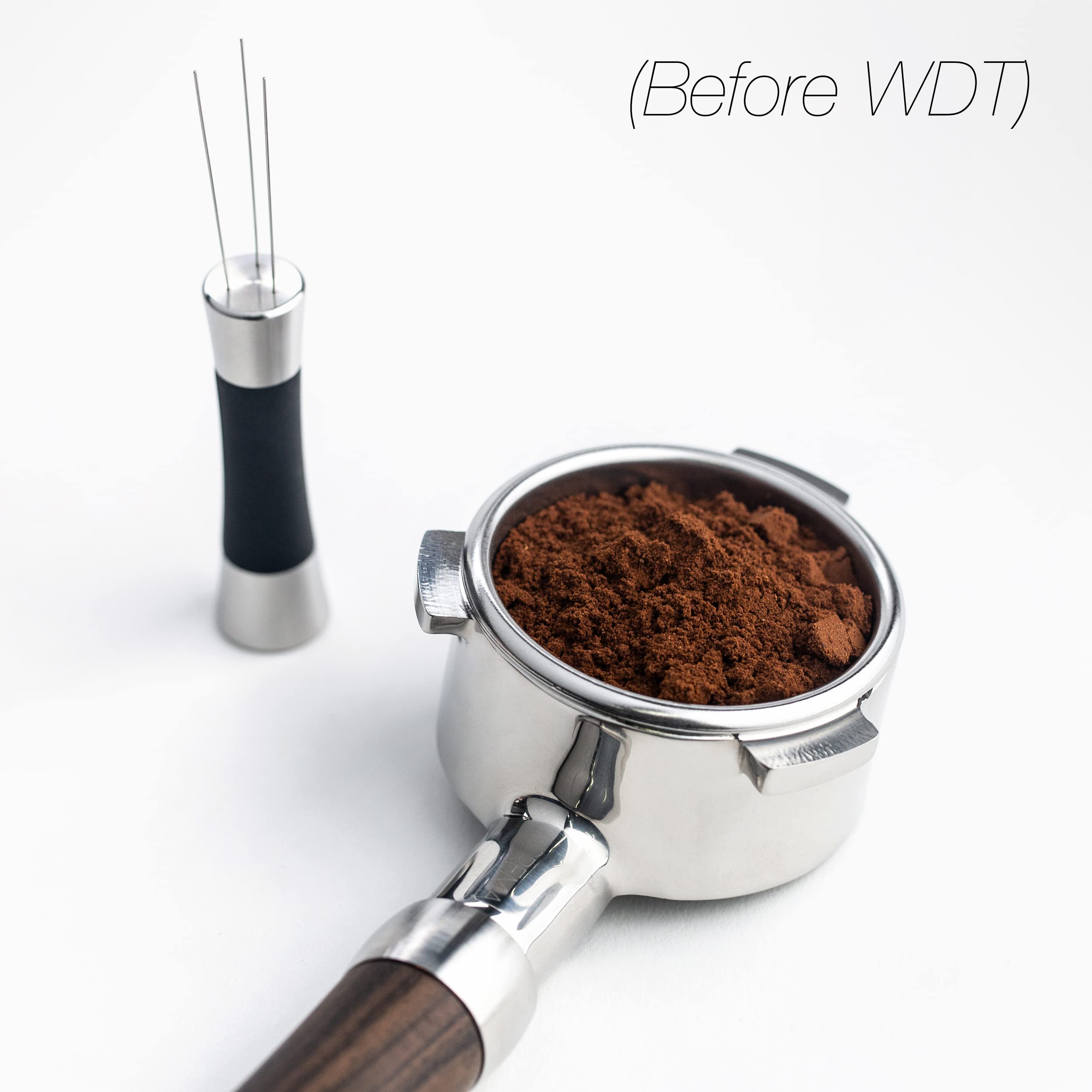 Premium Stainless Steel WDT Tool with 0.4mm Needles - 6-Pin Coffee Distributor for Even Extraction | Prevent Channeling & Improve Espresso Taste | Perfect for Home Baristas & Coffee Shops | Includes Silicone Base & Storage Case
