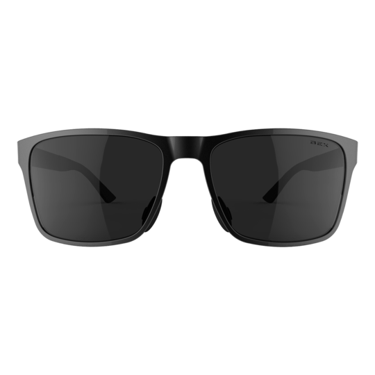 BEX Black & Gray Rockyt Polarized Sunglasses for Men & Women - UV Protection, Lightweight & Stylish for Outdoor Sports, Driving, Beach & Travel