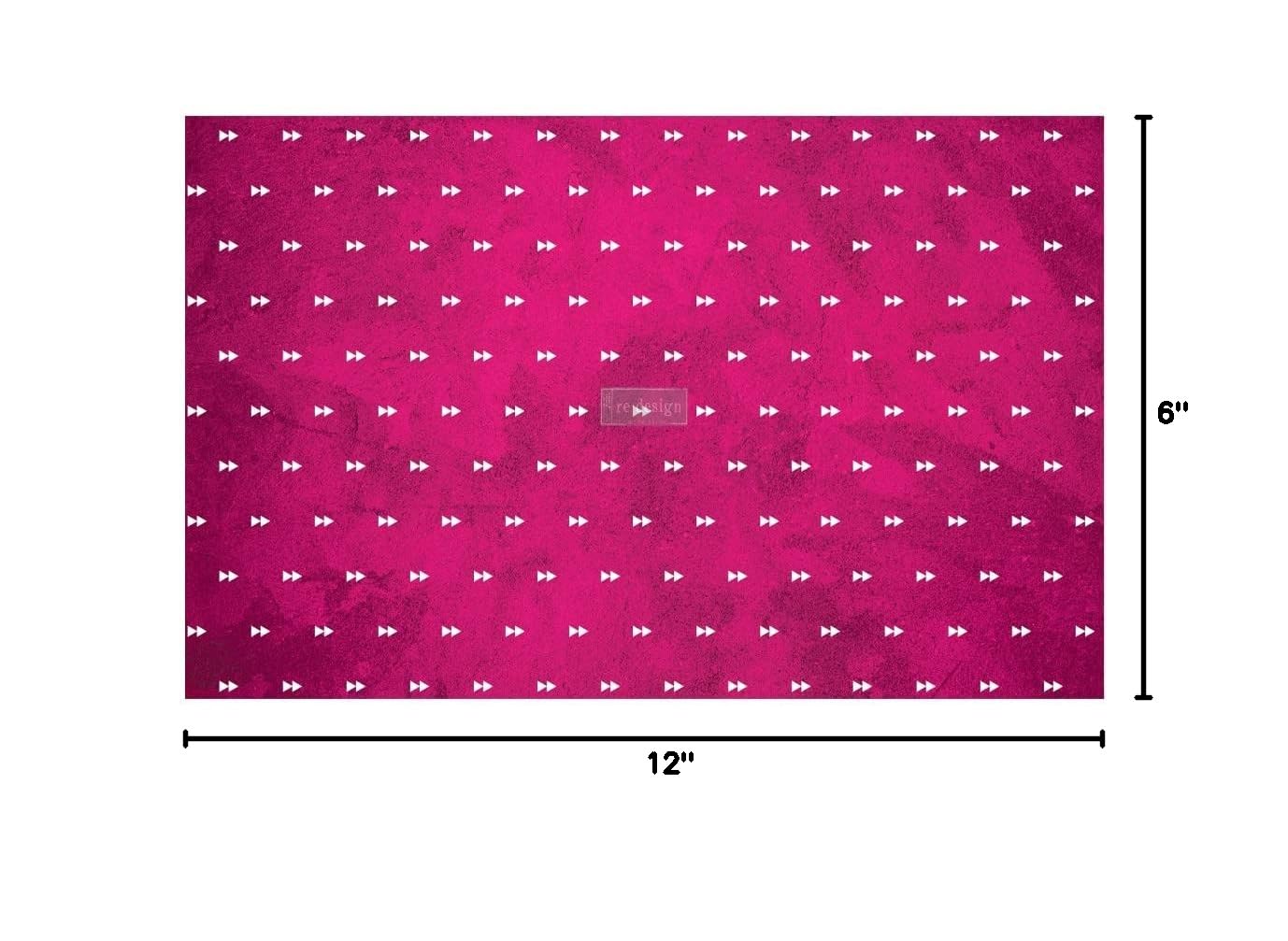 Prima Decoupage Decor Tissue Paper - Abstract Arrow Design for Furniture, Wall Murals & DIY Crafts - 2 Sheets (19