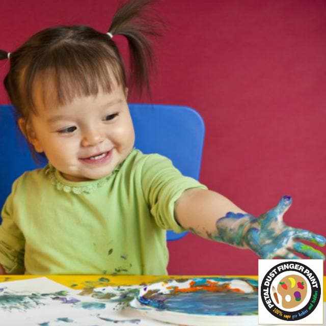 Non-Toxic Edible Baby Finger Paint Set - Safe & Washable Combo Pack B (4 PC Set) for Toddlers & Kids - Perfect for Sensory Play, Art Projects & Early Learning Activities