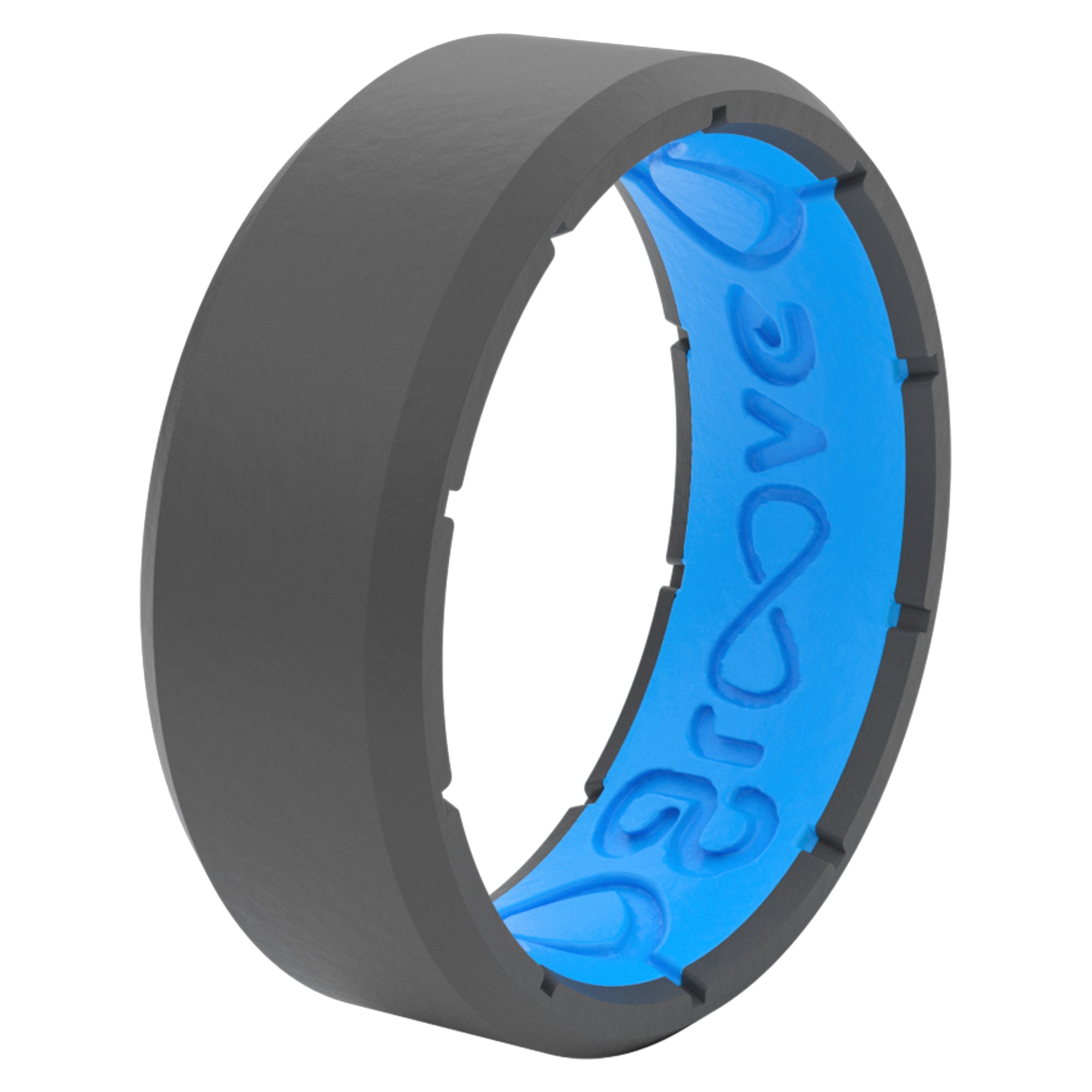 Men's Groove Life Edge Ring - Durable Titanium Wedding Band for Men, Comfort Fit, Scratch Resistant - Perfect for Outdoor Activities, Work & Everyday Wear