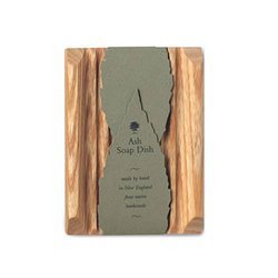 Baudelaire Ash Rectangle Soap Dish - Elegant Ceramic Soap Holder for Bathroom, Kitchen Sink & Shower - Perfect for Bar Soap Storage and Organization