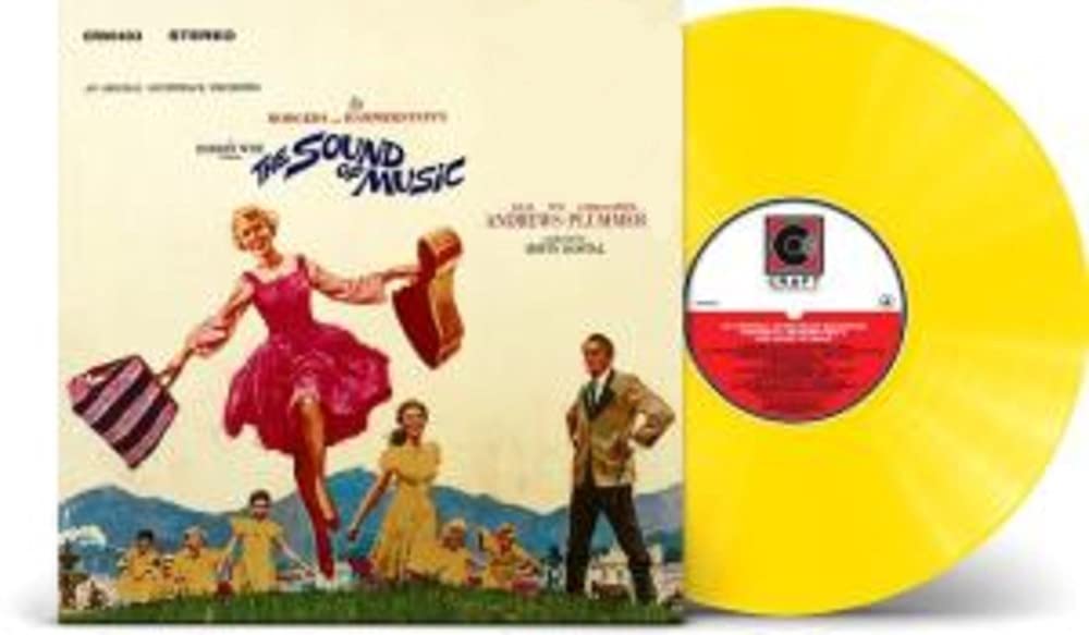 Sound Of Music Exclusive Limited Edition 1965 Movie Soundtrack Golden Sun Colored Vinyl LP - Rare Collectible Vinyl Record for Music Lovers & Movie Fans - Perfect for Home Decor, Gift Giving & Vintage Music Collections