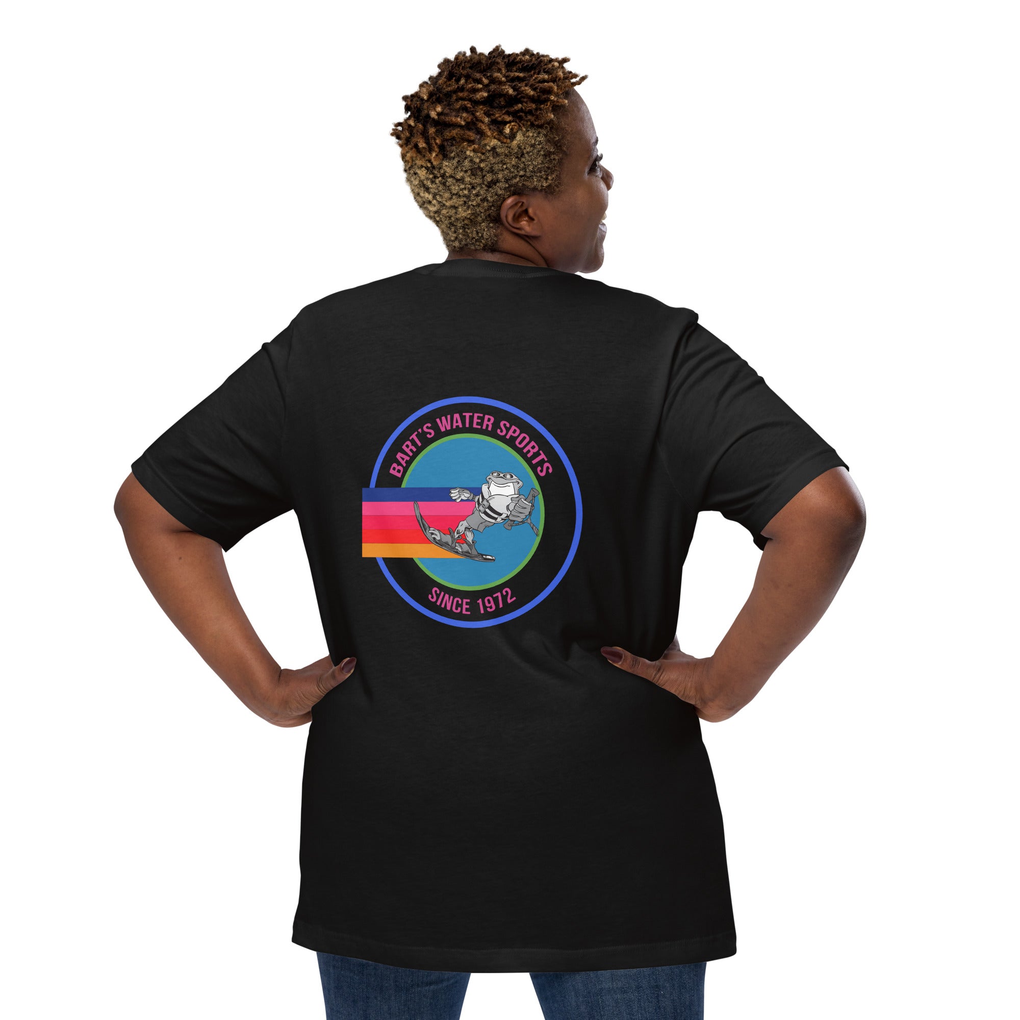 Frog Slalom Ski Unisex T-Shirt - Bart's Water Sports - Perfect for Wakeboarding, Waterskiing & Lake Adventures