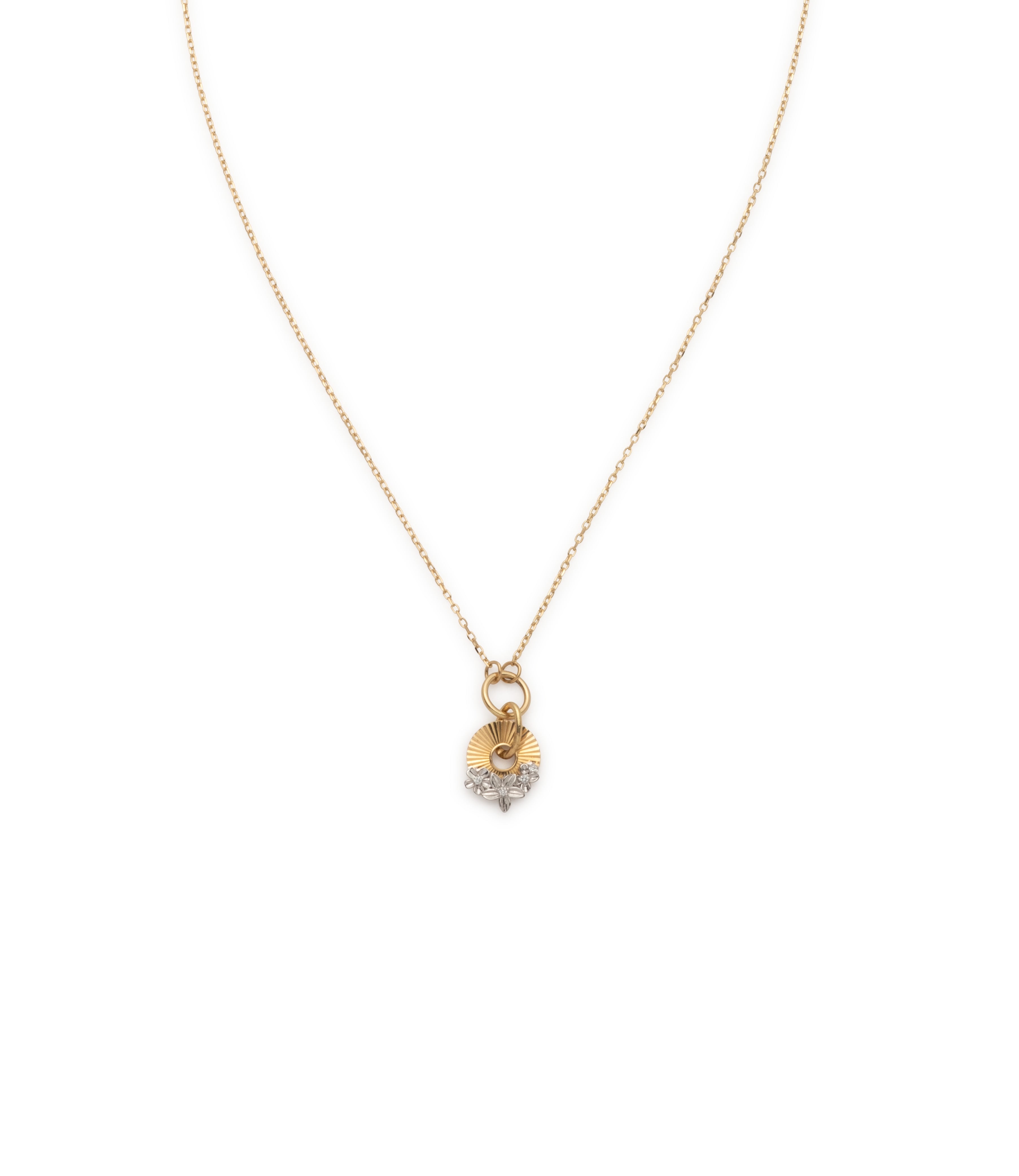 Resilience Disk Drop Necklace - 14K Gold Plated Diamond Pendant for Women | Elegant Jewelry Gift for Birthday, Anniversary & Special Occasions