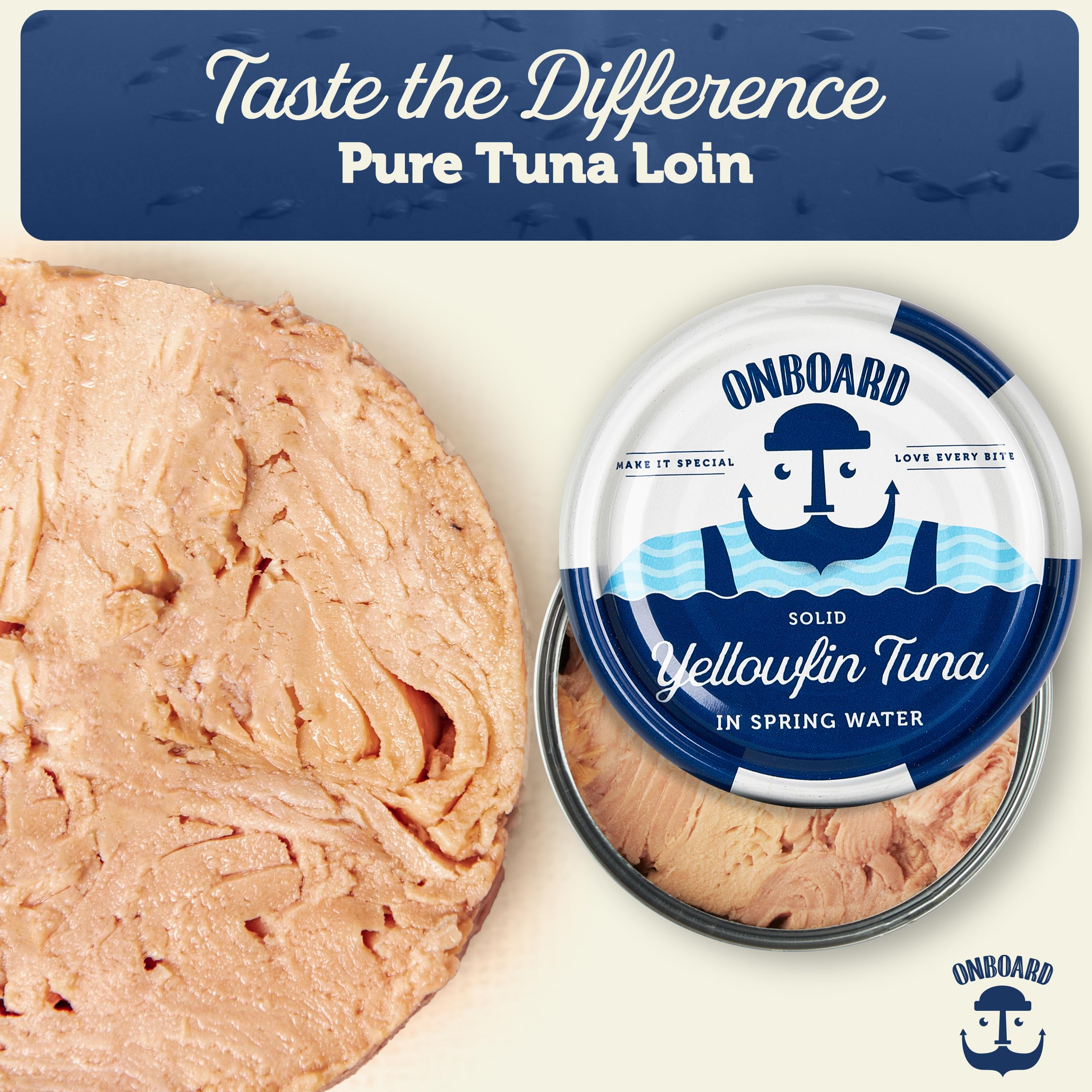 Premium Wild-Caught Yellowfin Tuna in Spring Water - 12 Pack (5 Oz Cans) | Sustainably Sourced, Non-GMO, Gluten Free | High Protein (24g) Canned Tuna for Salads, Sandwiches, Pasta & Healthy Recipes | Perfect for Keto, Paleo & Meal Prep