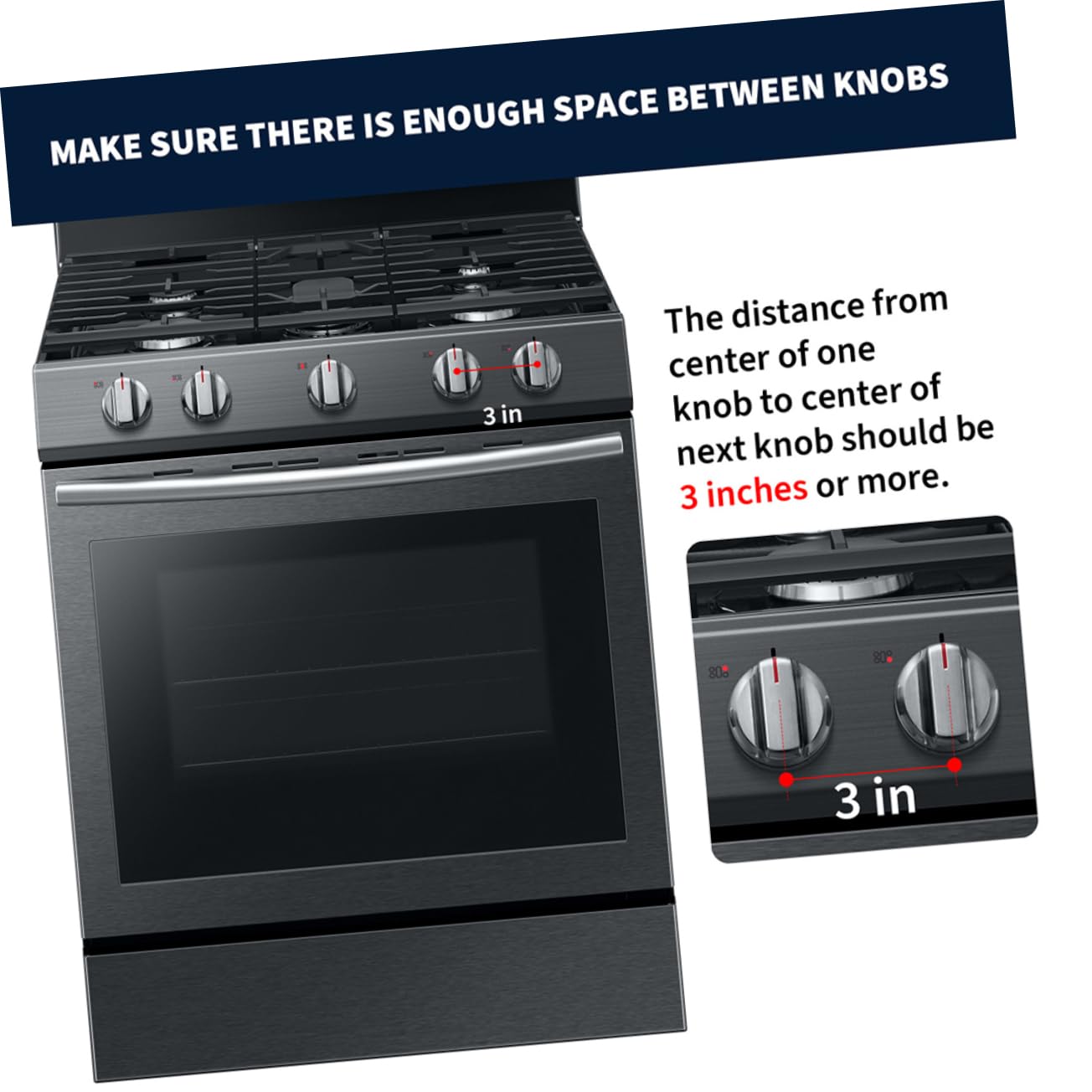Uonlytech 96 Pcs Stove Knob Covers - Child Proof Oven Knob Locks & Range Knob Protectors - Heat Resistant Stove Button Covers for Kitchen Safety (Great for Homes with Kids & Pets)