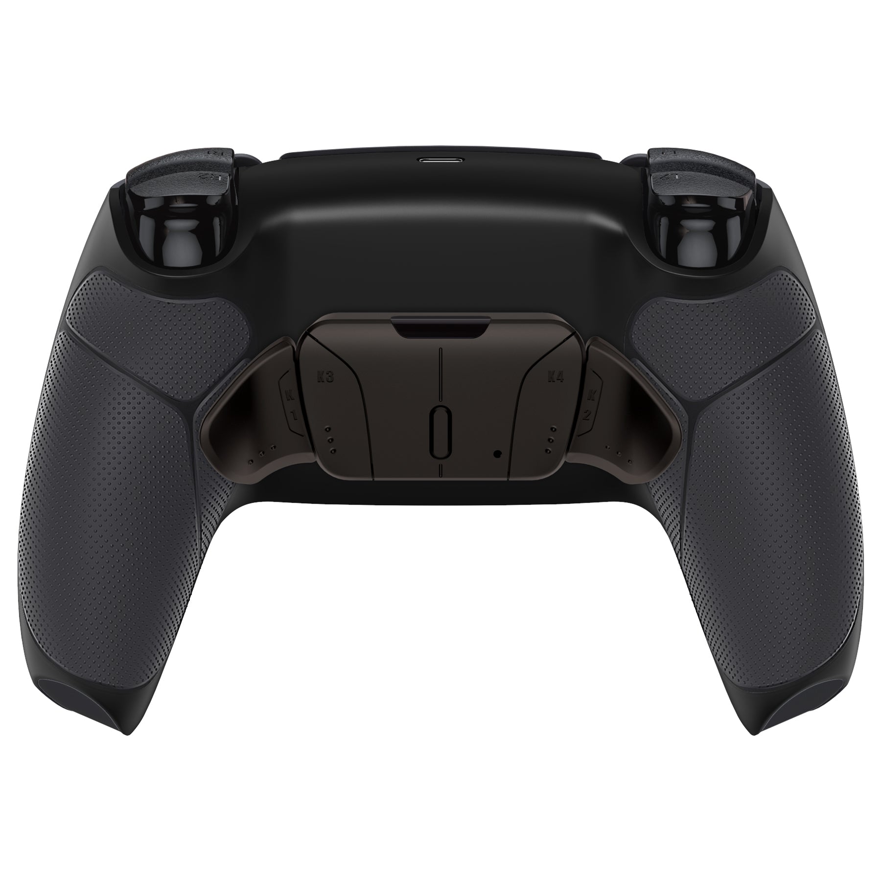eXtremeRate Black Real Metal Buttons (RMB) RISE4 Remap Kit for PS5 Controller BDM-010/020 - Rubberized Black Grip - Customizable Gaming Buttons for Enhanced PS5 Controller Performance - Perfect for Competitive Gaming & Long Play Sessions