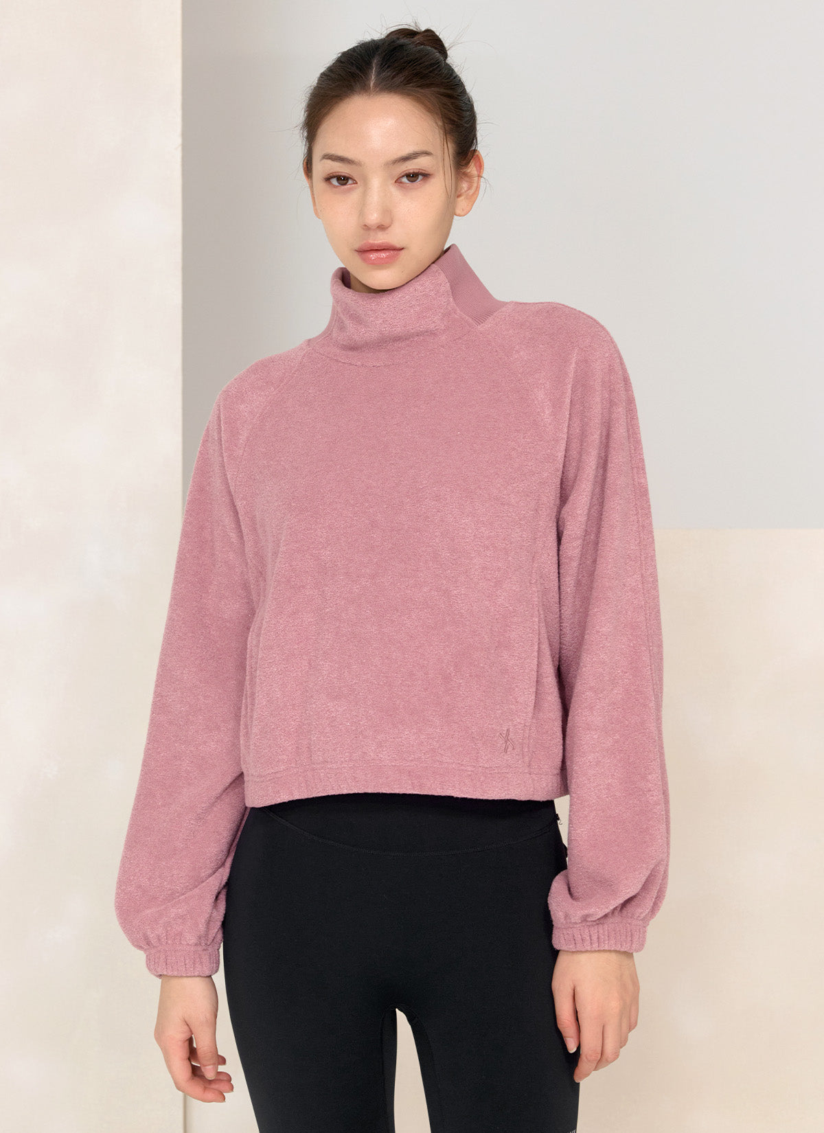 Fluffy String High Neck Sweatshirt for Women - Cozy Winter Pullover with Drawstring Hood - Perfect for Casual Outfits, Loungewear & Cold Weather Fashion