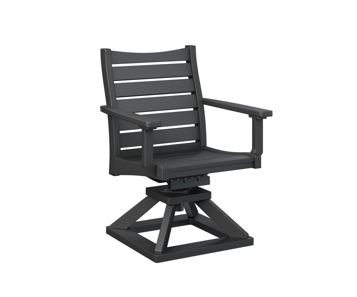 Berlin Gardens Bristol Swivel Rocker Dining Chair - Patio, Garden, Porch & Outdoor Relaxation - Comfortable Rotating Rocking Chair for Dining & Lounging