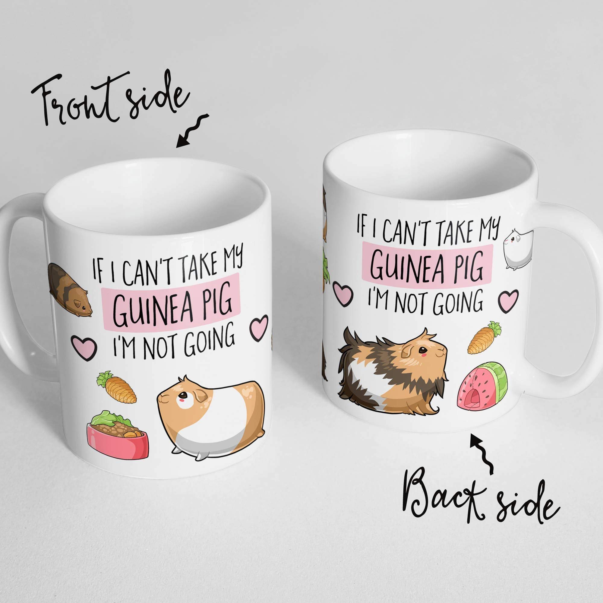 Guinea Pig Coffee Mug - Microwave & Dishwasher Safe Ceramic Cup for Hot & Cold Drinks - Perfect for Home, Office, Gifts & Pet Lovers