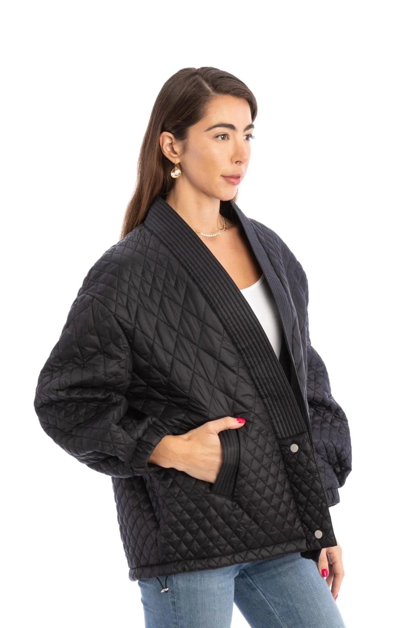 Luxury Diamond Quilted Jacket for Women - Winter Warm Puffer Coat with Stylish Design - Perfect for Outdoor Activities & Fashion Streetwear