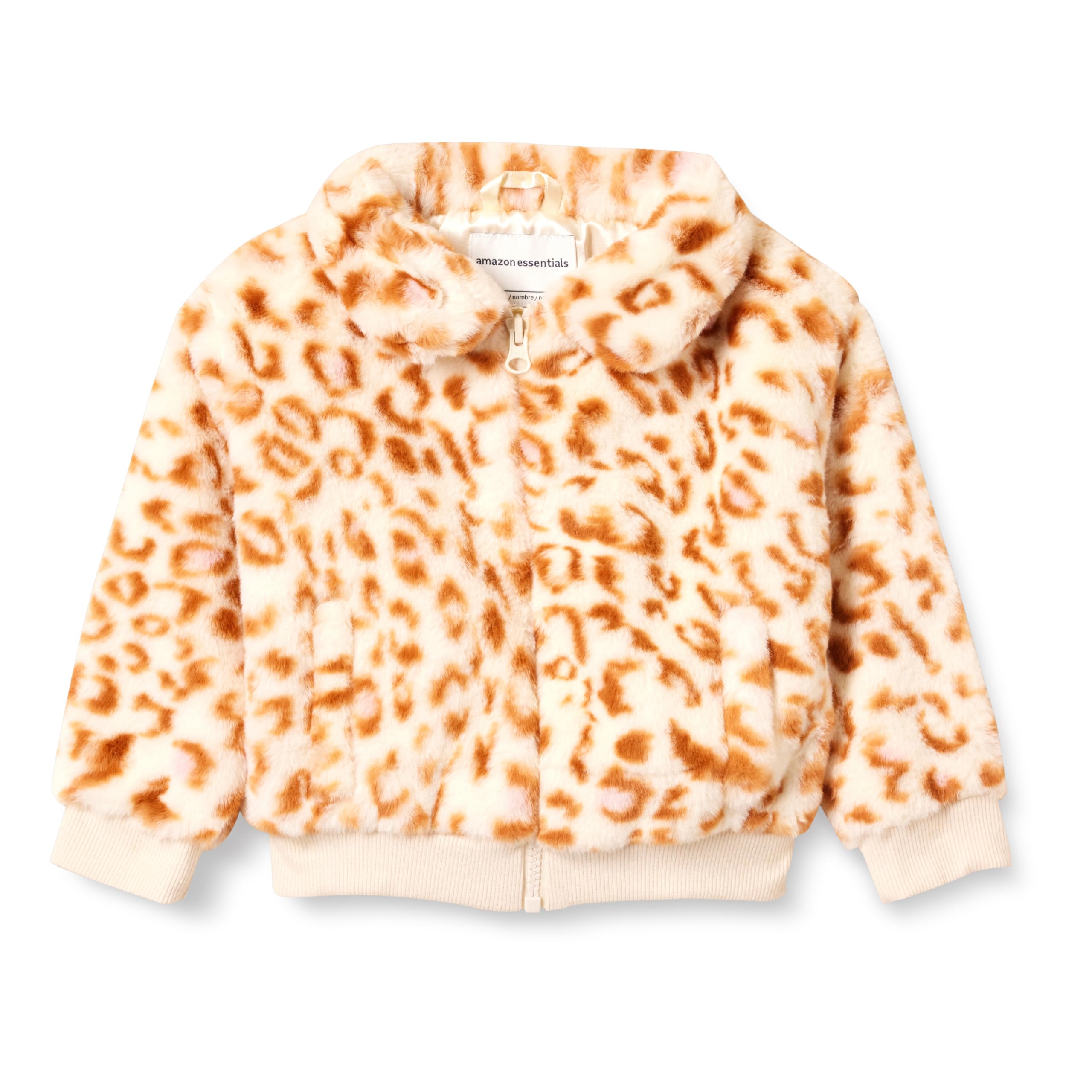 Amazon Essentials Girls & Toddlers' Faux Fur Jacket - Soft Winter Coat for Kids, Warm Fleece-Lined Outerwear for Girls 2T-6X - Perfect for School, Playdates & Outdoor Adventures