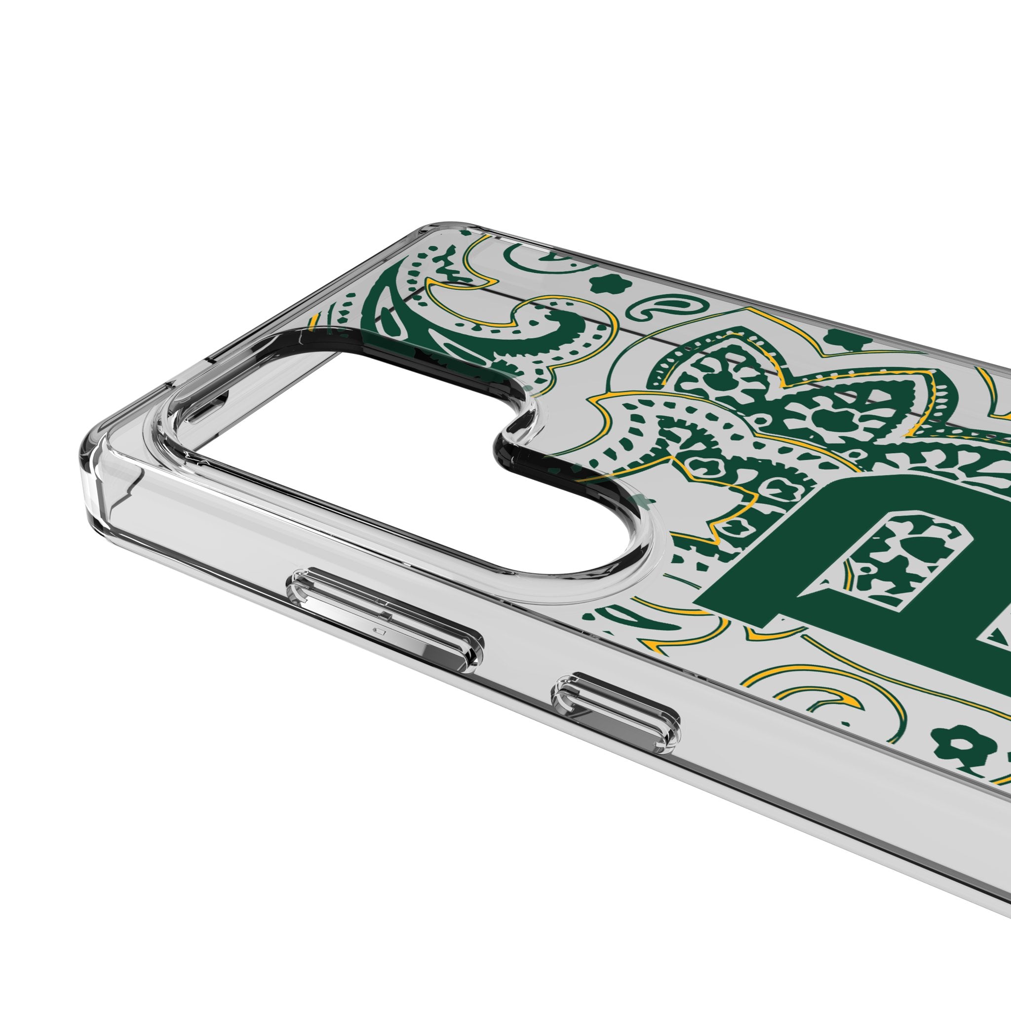 Baylor University Bears Paisley Clear Phone Case for Samsung Galaxy - Durable Protective Cover for Galaxy S23/S22/S21/S20 - Perfect for Game Day & School Spirit