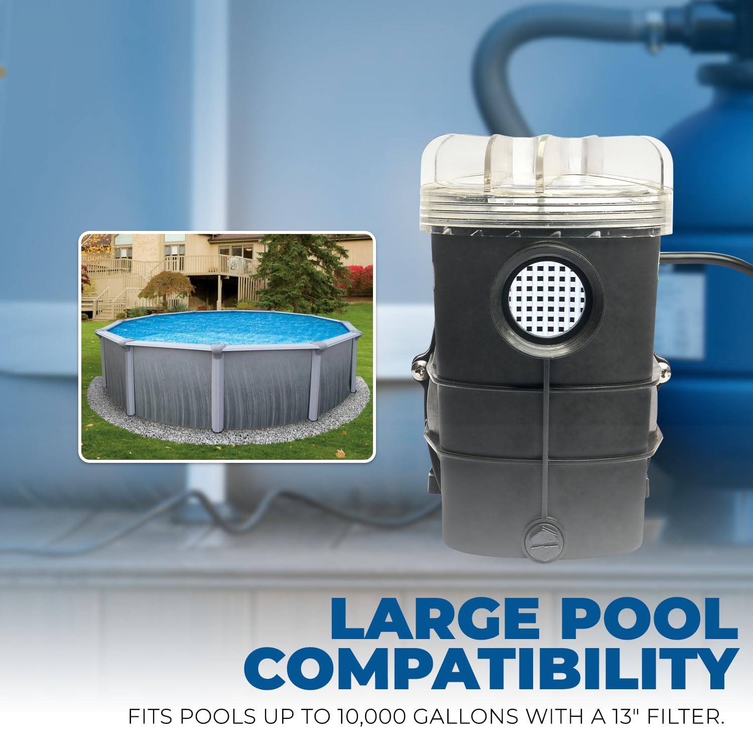 XtremepowerUS 3/4HP High Flow Above Ground Pool Pump - 2400GPH, 1.5