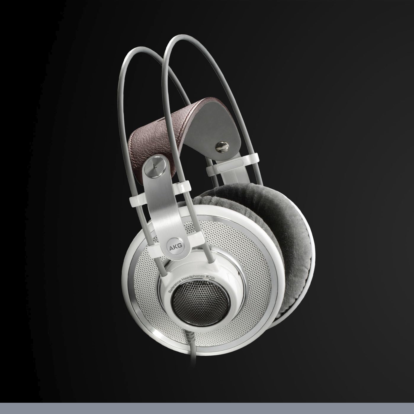 AKG K701 Professional Open-Back Studio Headphones - High-Fidelity Over-Ear Reference Headphones with Flat-Wire Technology (White) - Perfect for Music Production, Mixing & Audiophile Listening