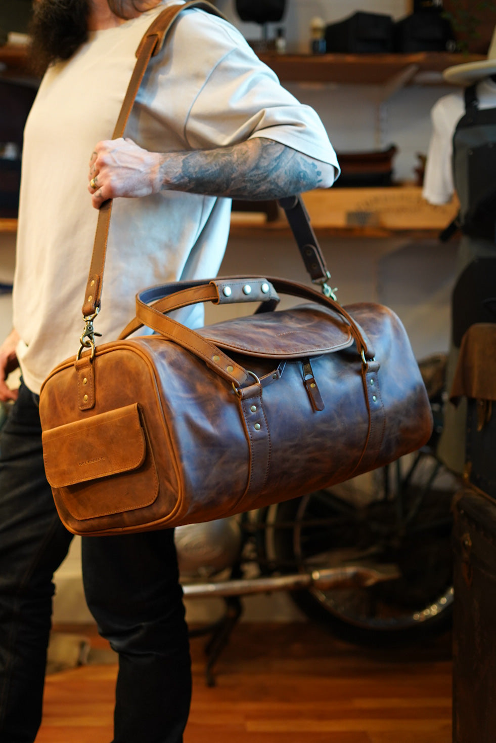 Premium U-Shaped Opening Weekend Warrior Backpack - Stylish Golden Wheat Color for Travel, Hiking & Daily Commute
