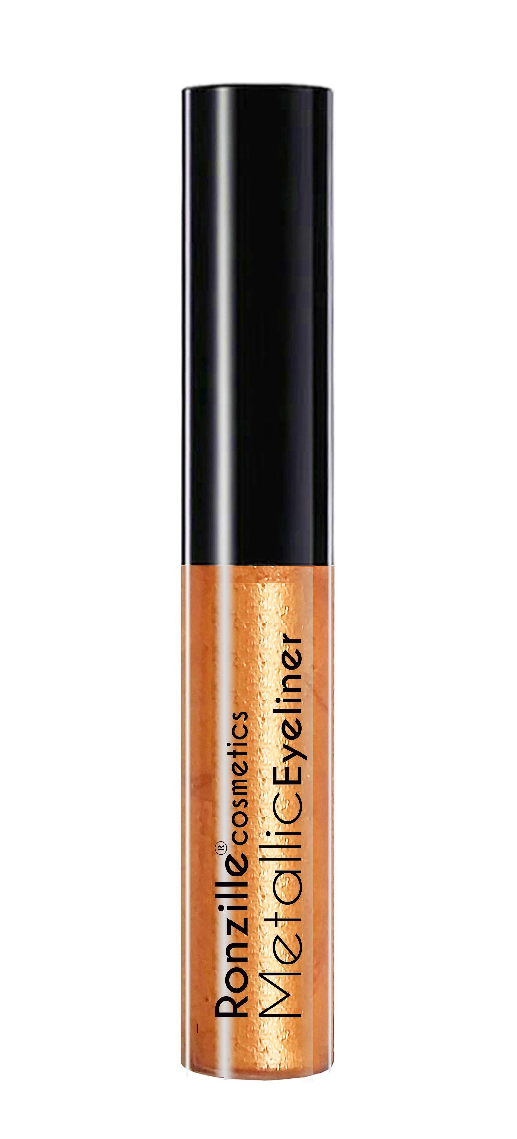 Ronzille Glitter Liquid Eyeliner - Waterproof & Long Lasting - Gold & Rose Gold (2 Pack) - Perfect for Parties, Festivals & Special Occasions