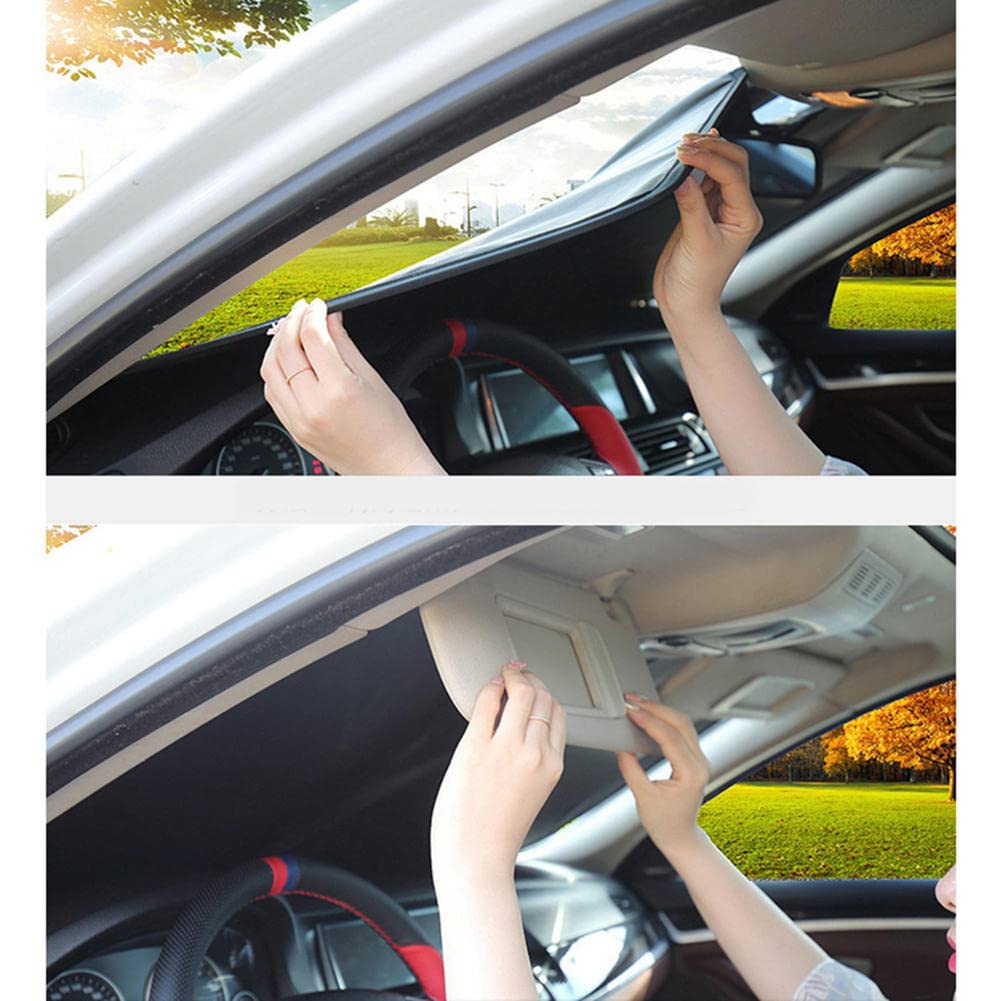 Volkswagen Passat B8 Sedan 2016-2021 Front Windshield Sunshade - UV Protection Car Interior Sun Shade for Heat & Glare Reduction - Perfect for Summer Parking & Road Trips