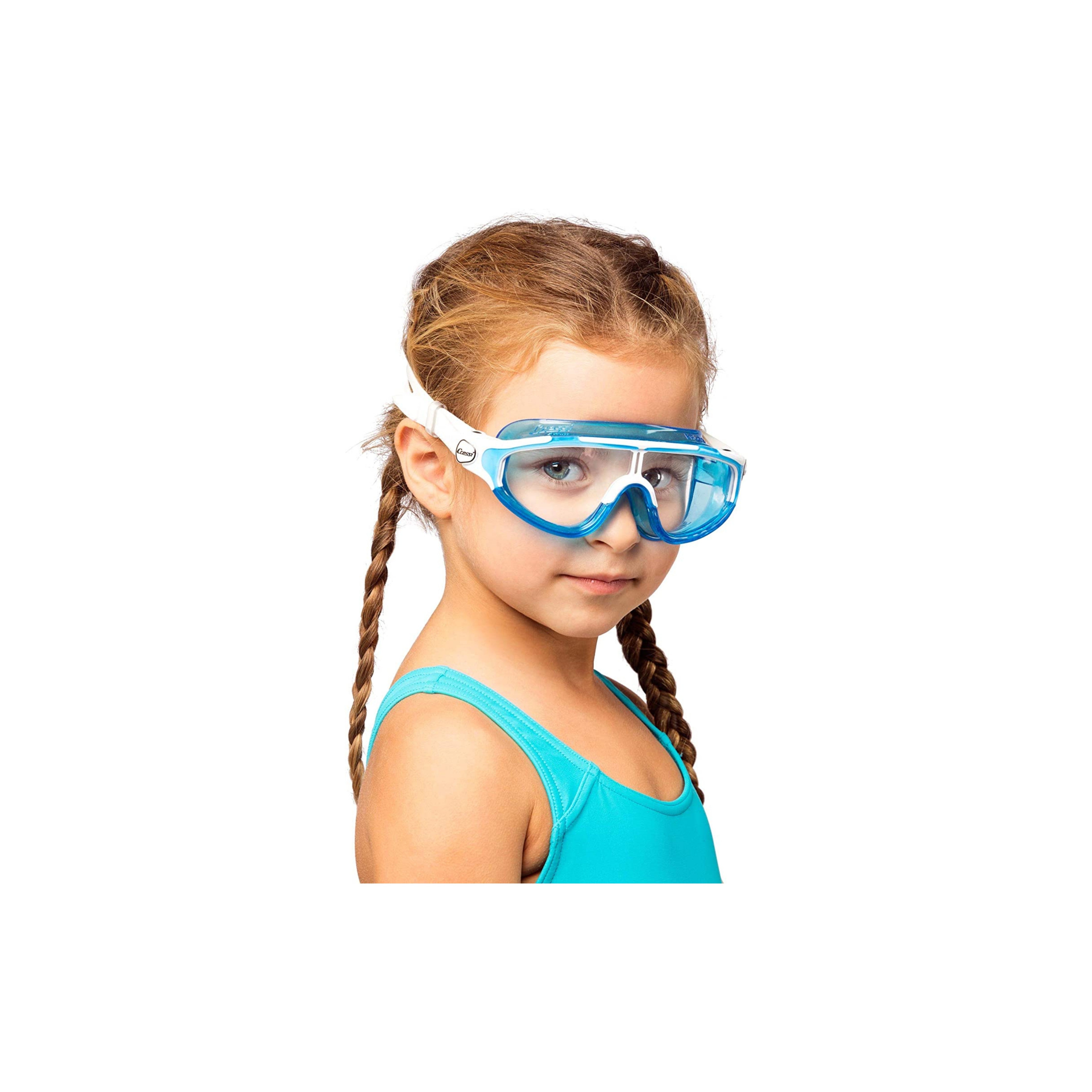 BALOO Cressi Professional Swim Goggles for Kids 2-7 Years Old - Anti-Fog UV Protection for Swimming Lessons & Pool Play