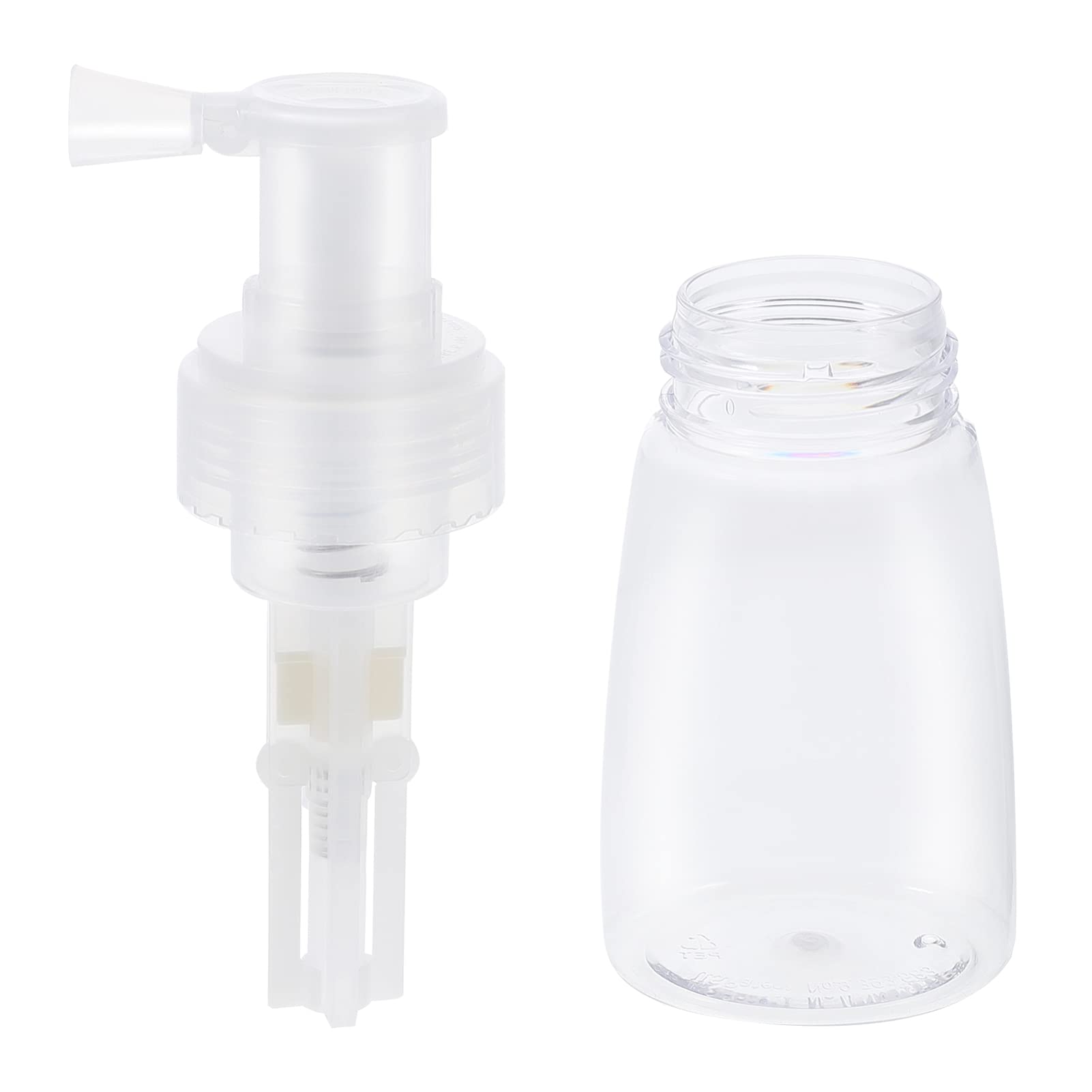 **Healifty 180ml Clear Refillable Powder Spray Bottle - Portable Fine Mist Pump Dispenser for Makeup, Cosmetics & Travel | Perfect for Loose Powder, Setting Spray & DIY Skincare**