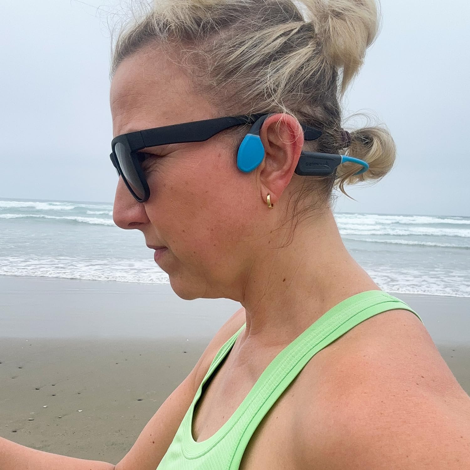 Swimbuds Bone Conduction 2 - 100% Waterproof Headphones for Swimming with 16GB Storage | Bluetooth & No Mic Design | Perfect for Pool Workouts & Open Water Swimming