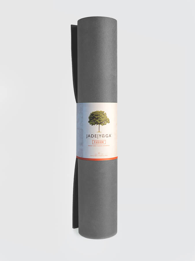 Premium Jade Yoga Fusion 68 Yoga & Pilates Mat - 8mm Thick Non-Slip Eco-Friendly Mat for Home & Studio Workouts - Ideal for Hot Yoga, Meditation & Fitness Training