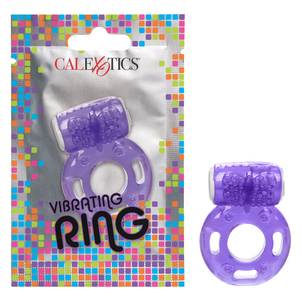 CalExotics Disposable Vibrating Cock Ring - Waterproof & Ultra Thin Design for Enhanced Pleasure - Perfect for Couples & Solo Play - Romantic Nights & Spontaneous Moments
