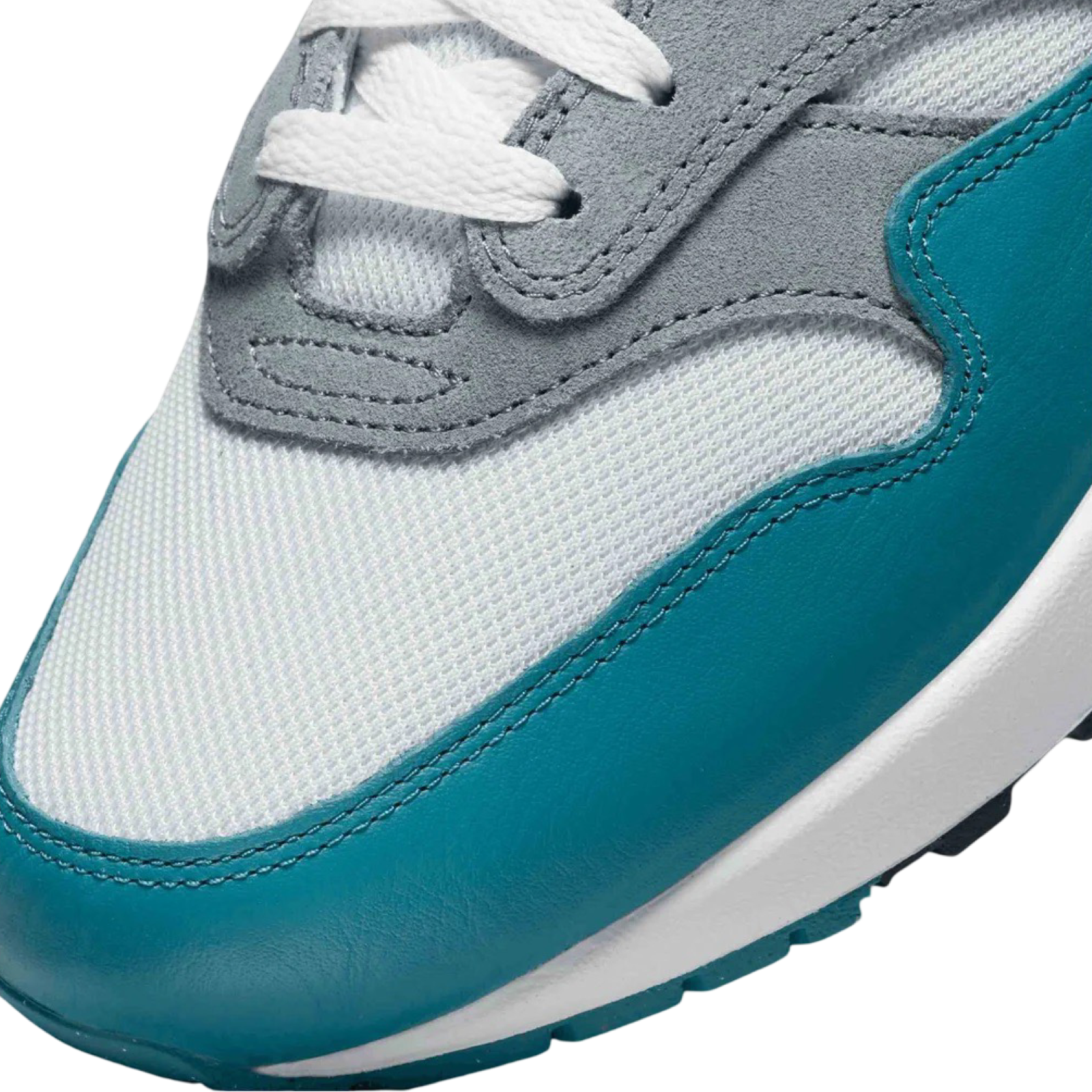 Nike Air Max 1 'Noise Aqua Photon Dust' Men's Running Shoes - White/Cool Grey for Casual Wear & Street Style