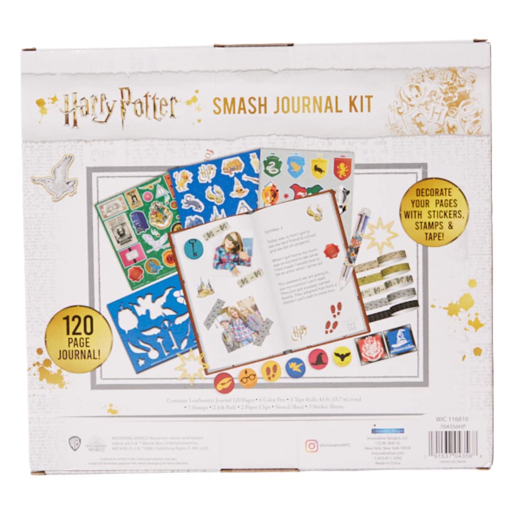 Harry Potter Journal Set for Kids with Stickers & Stamps - Creative Writing Gift for Young Wizards