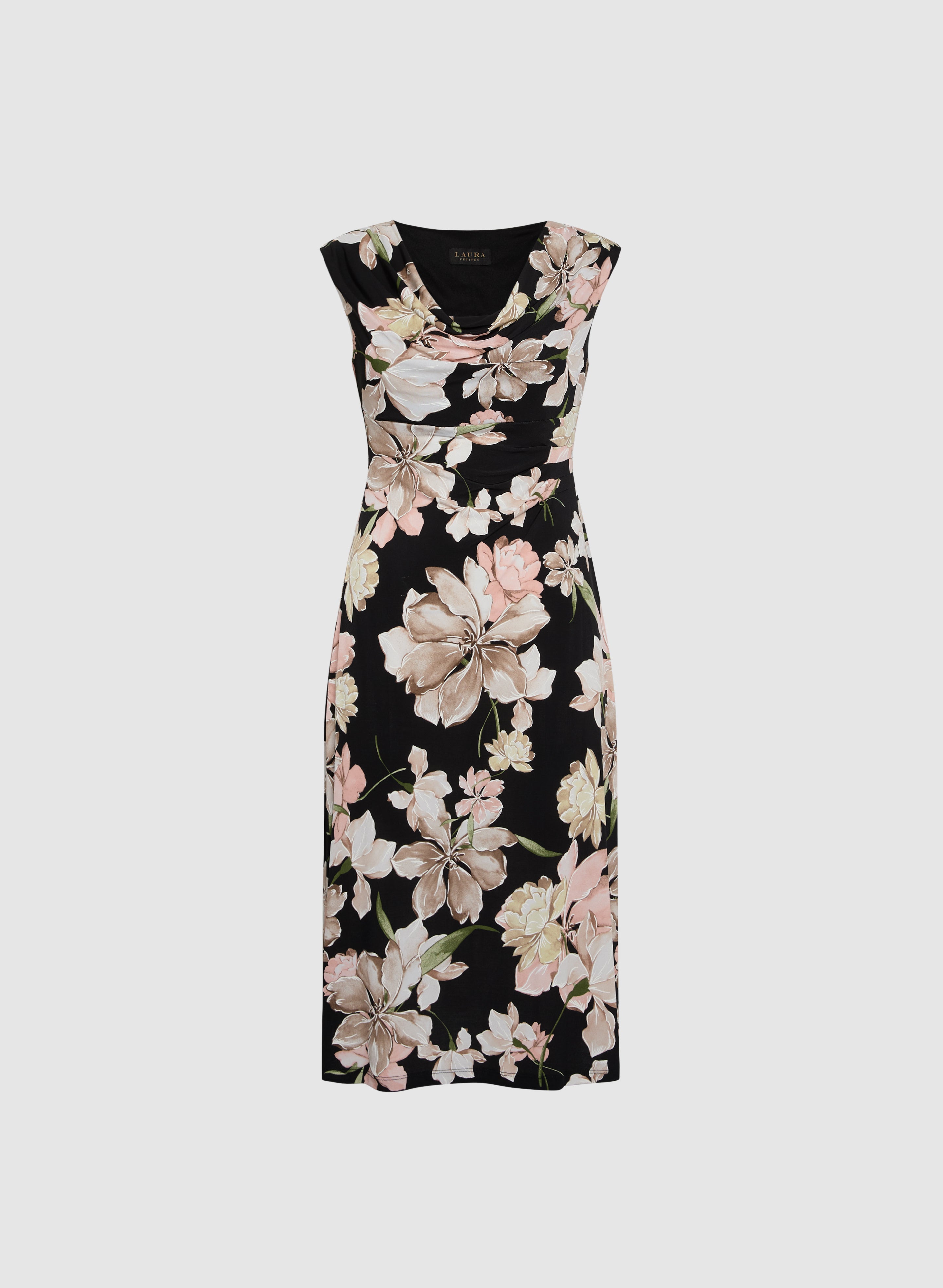 Floral Midi Dress for Women - Summer Boho Flowy Dress with Short Sleeves - Perfect for Beach Vacation, Garden Party & Date Night