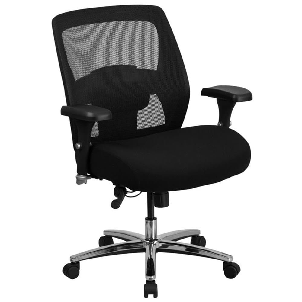 UrbanPro Contemporary Big and Tall Swivel Office Chair - Black Ergonomic Executive Chair for Heavy Duty Use - Perfect for Home Office, Gaming & Workspace Comfort