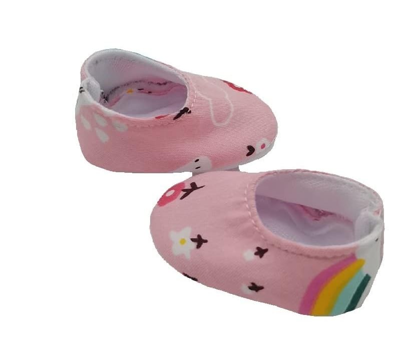 5 Pairs of Newborn Reborn Baby Doll Shoes for 10-12 Inch Dolls - Soft & Comfortable Baby Doll Accessories for 12 Inch Dolls (Pattern 2) - Perfect for Dress Up, Role Play, and Collectible Dolls