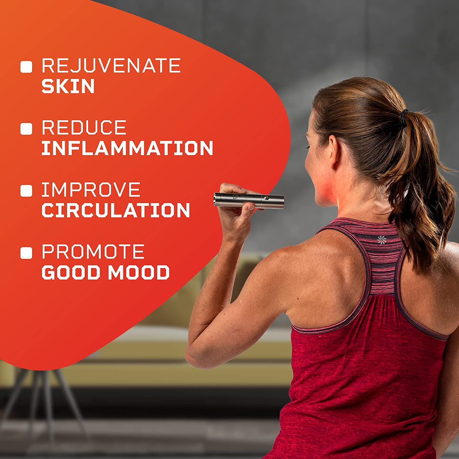LifePro Portable Red Light Therapy Device - Infrared & Near Infrared Light Therapy for Body, Joints & Muscles Pain Relief, Reduces Inflammation, 3 Wavelengths - Perfect for Home Use, Recovery & Skincare