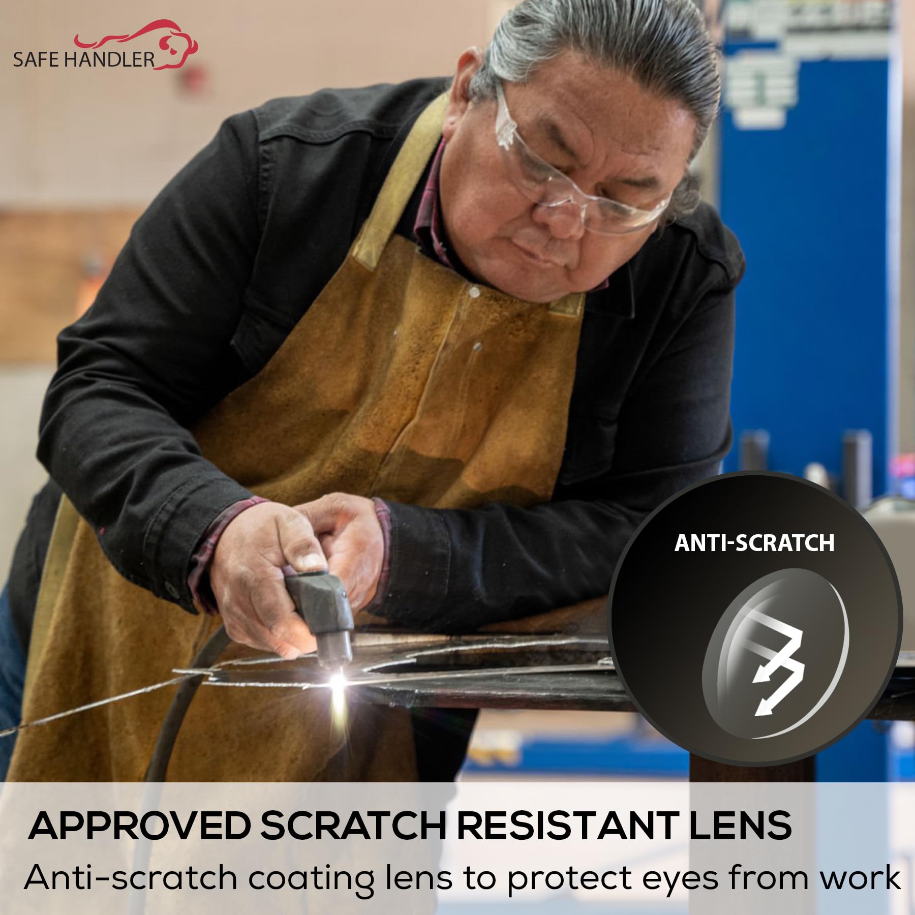 Hyline Anti-Fog Color Safety Glasses - Impact Resistant Polycarbonate Lens with Anti-Scratch Coating - Perfect for Construction, Lab Work & Outdoor Activities