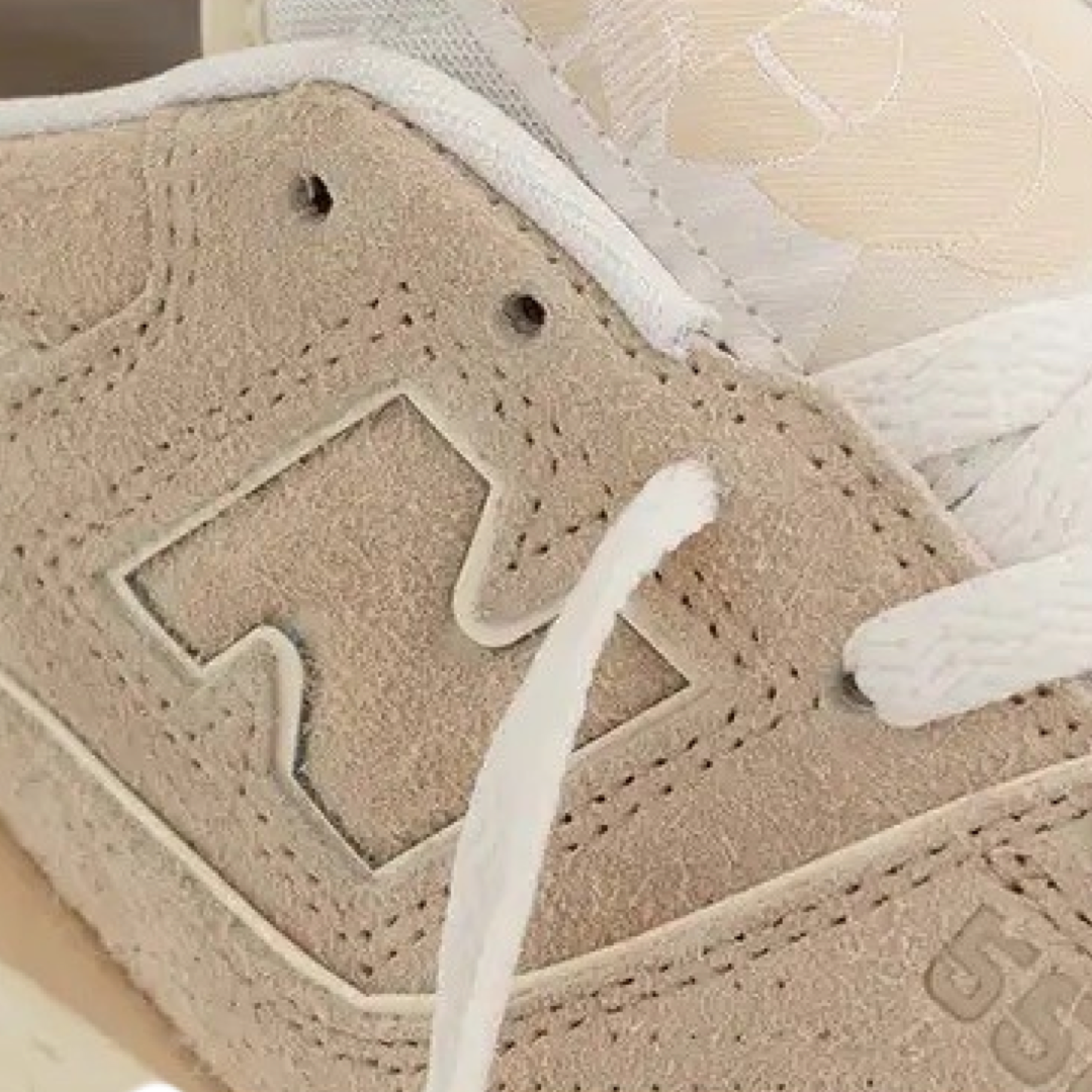New Balance 550 Sneakers Aime Leon Dore Taupe Suede Leather Shoes for Men - Casual Wear & Street Style Fashion