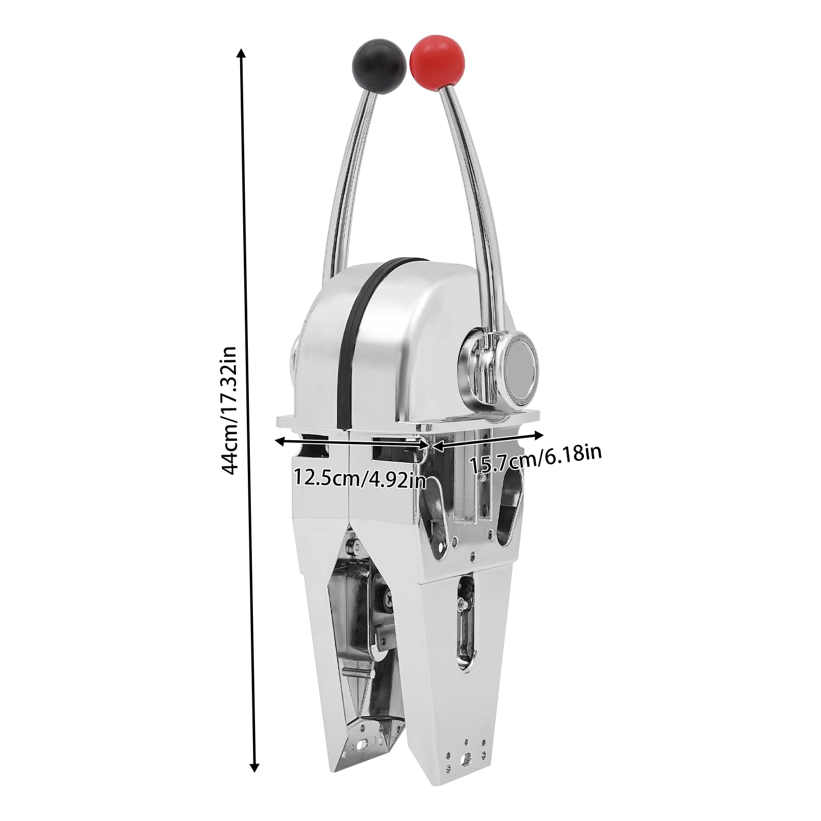 Premium Marine Twin Lever Throttle & Shift Control - Top Mount Boat Throttle Controller with Dual Handle for Smooth Acceleration & Gear Shifting | Perfect for Fishing Boats, Yachts & Speedboats