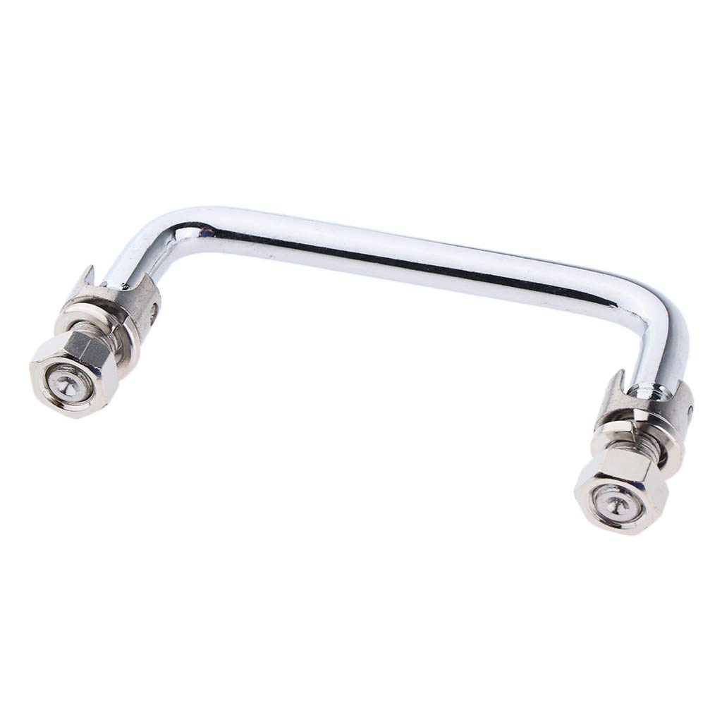 Polished 100mm Boat Hatch Iron Handrail - Heavy Duty Marine Grade Stainless Steel for RV, Yacht & Sailboat (Perfect for Deck Safety & Hatch Security)