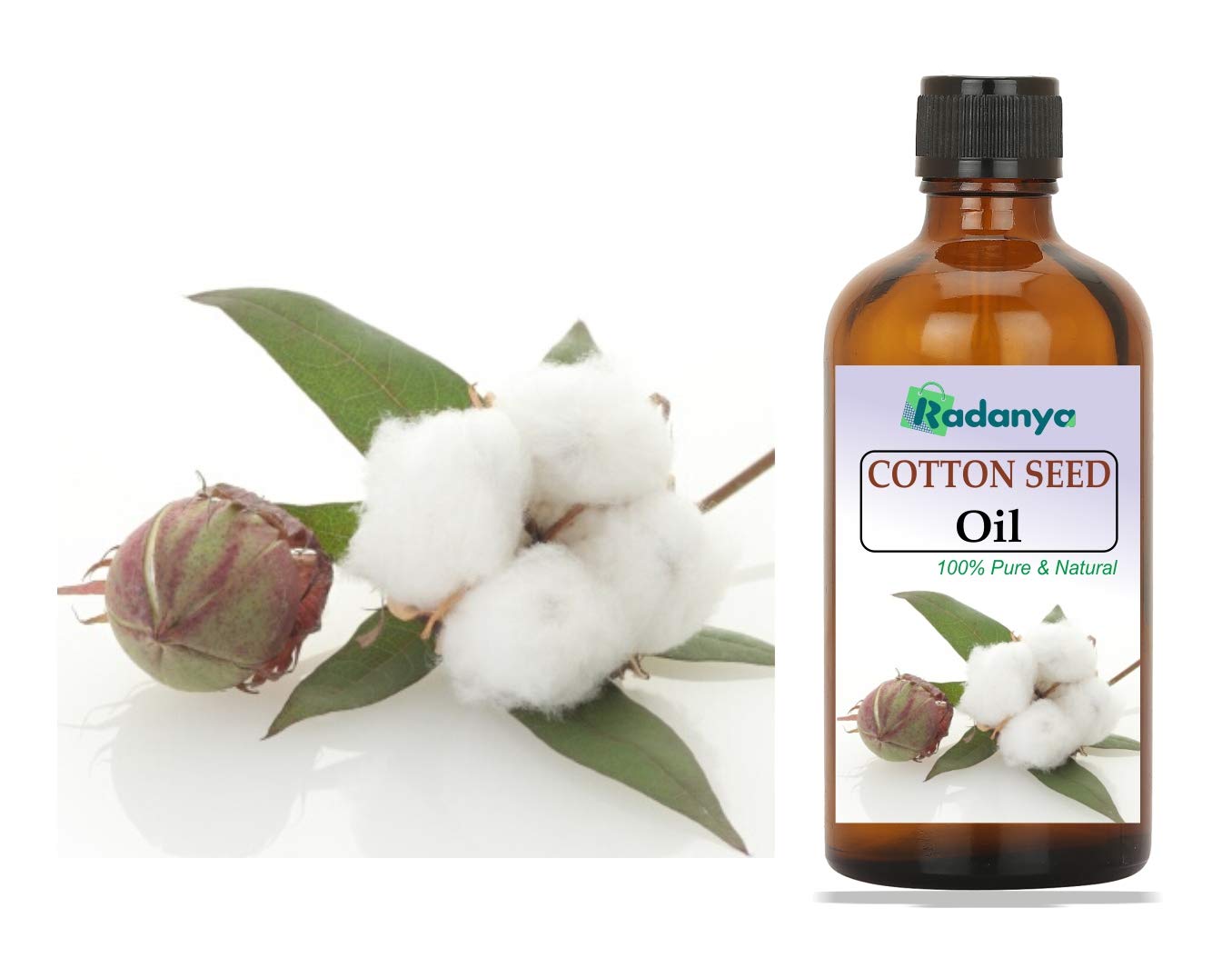 100% Pure Natural Cotton Seed Essential Oil for Aromatherapy, Massage & Skin Care - 3ml to 1000ml Bottle Sizes - Perfect for Diffusers, DIY Beauty Products & Relaxation Therapy