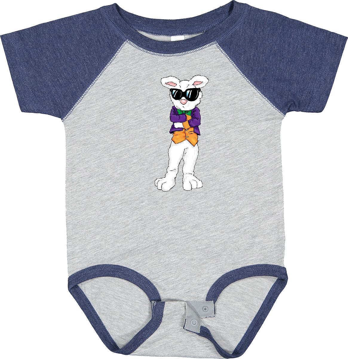 Inktastic Easter Bunny Boss with Sunglasses & Jacket Baby Bodysuit - Cute Easter Outfit for Babies & Toddlers - Perfect for Easter Photos, Family Gatherings & Spring Celebrations