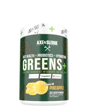 Axe & Sledge Greens+ Superfood Powder 294g (10.4oz) - Organic Vegetable & Fruit Supplement for Energy, Digestion & Immunity - Perfect for Smoothies, Shakes & Daily Nutrition Boost